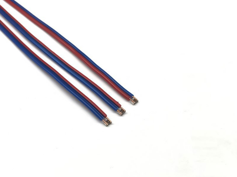 單股銅芯雙并排線與電阻片焊接