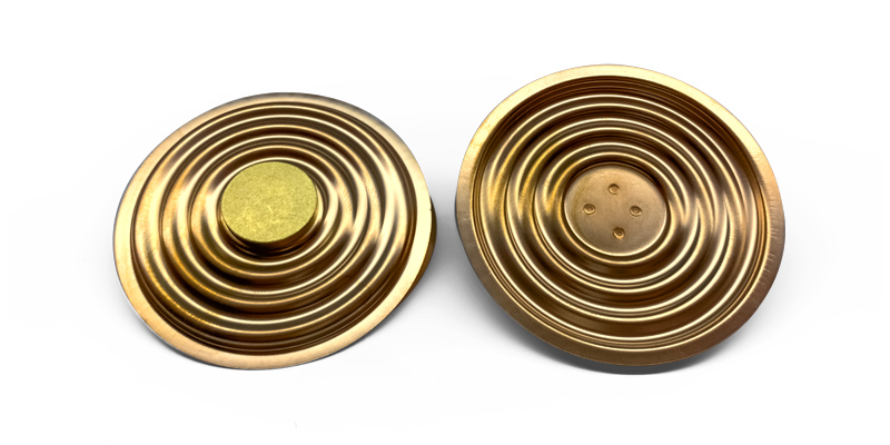 精密電阻碰焊機|壓力傳感器測量中心膜片點焊應用 - 傳感器產品焊接案例 - 2 精密電阻點焊機焊接案例-壓力傳感器測量中心金屬膜片